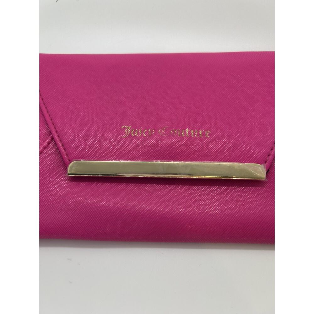 Y2K Juicy Couture pouch in Juicy Pink with silver hardware